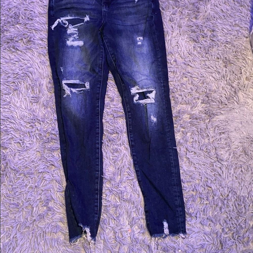 American Eagle Ultra High Rise Ripped Jeans - Picture 2 of 4